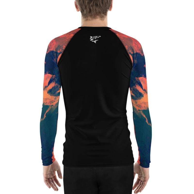 jiu jitsu gear BJJ apparel Abstract Azure ~ Men's BJJ Rash Guard