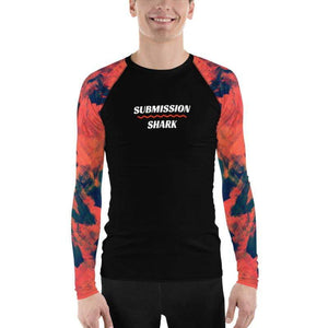 jiu jitsu gear BJJ apparel Abstract Azure ~ Men's BJJ Rash Guard