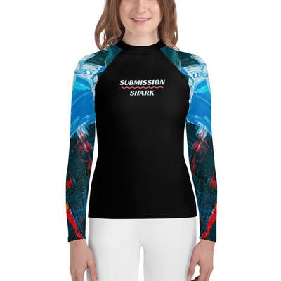 jiu jitsu gear BJJ apparel Akuma Awareness ~ Youth Rash Guard