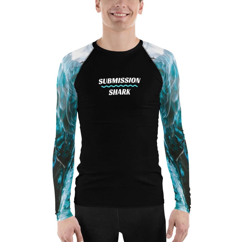 jiu jitsu gear BJJ apparel Angel Aura ~ Men's BJJ Rash Guard *