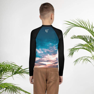 jiu jitsu gear BJJ apparel Aquatic Skies ~ Youth Rash Guard