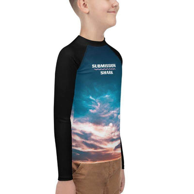 jiu jitsu gear BJJ apparel Aquatic Skies ~ Youth Rash Guard