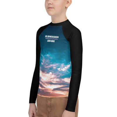 jiu jitsu gear BJJ apparel Aquatic Skies ~ Youth Rash Guard