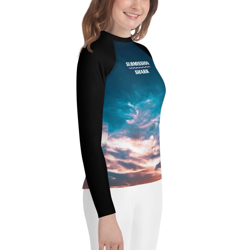 jiu jitsu gear BJJ apparel Aquatic Skies ~ Youth Rash Guard