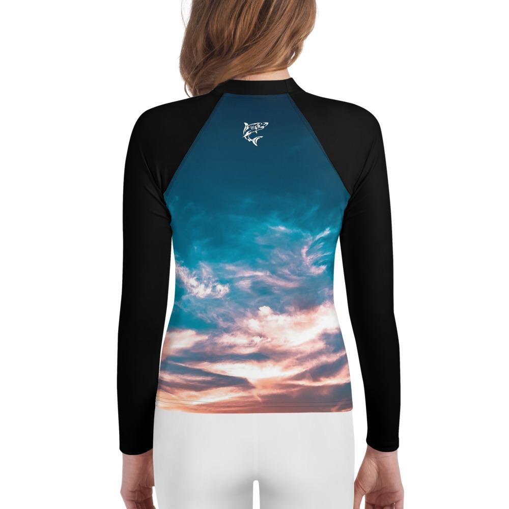 jiu jitsu gear BJJ apparel Aquatic Skies ~ Youth Rash Guard