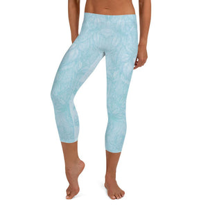 jiu jitsu gear BJJ apparel Baby Blue Beauty ~ Capri Leggings