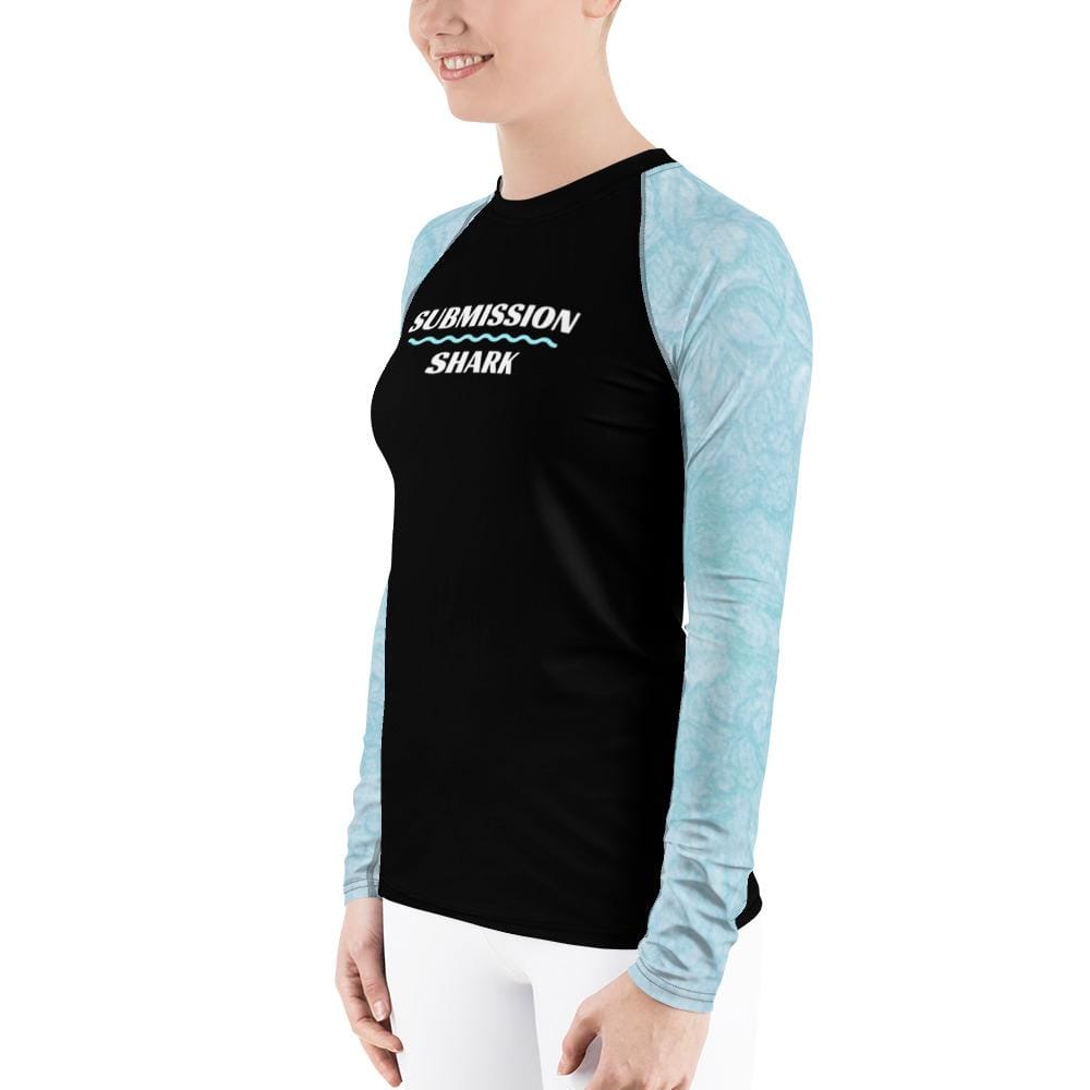 jiu jitsu gear BJJ apparel Baby Blue Beauty ~ Women's Rash Guard