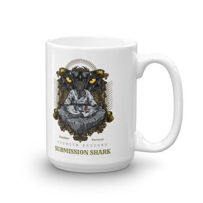 jiu jitsu gear BJJ apparel Black Panther Forever Mug | Submission Shark