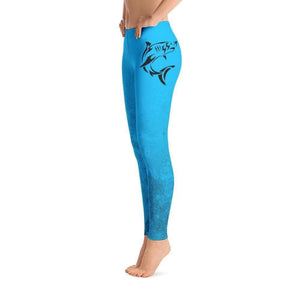 jiu jitsu gear BJJ apparel Blue Marble Leggings | Submission Shark