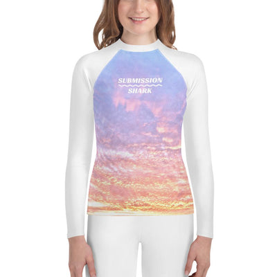 jiu jitsu gear BJJ apparel Blush Heaven ~ Youth Rash Guard