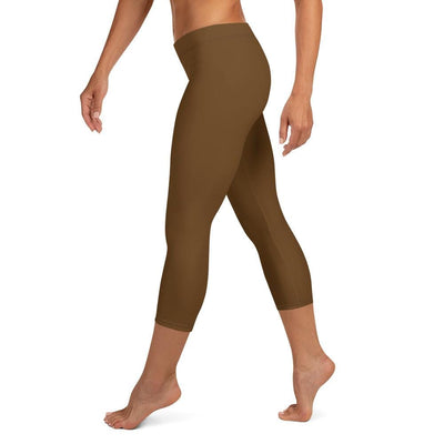 jiu jitsu gear BJJ apparel Brown SS Premium Standard ~ Capri Leggings