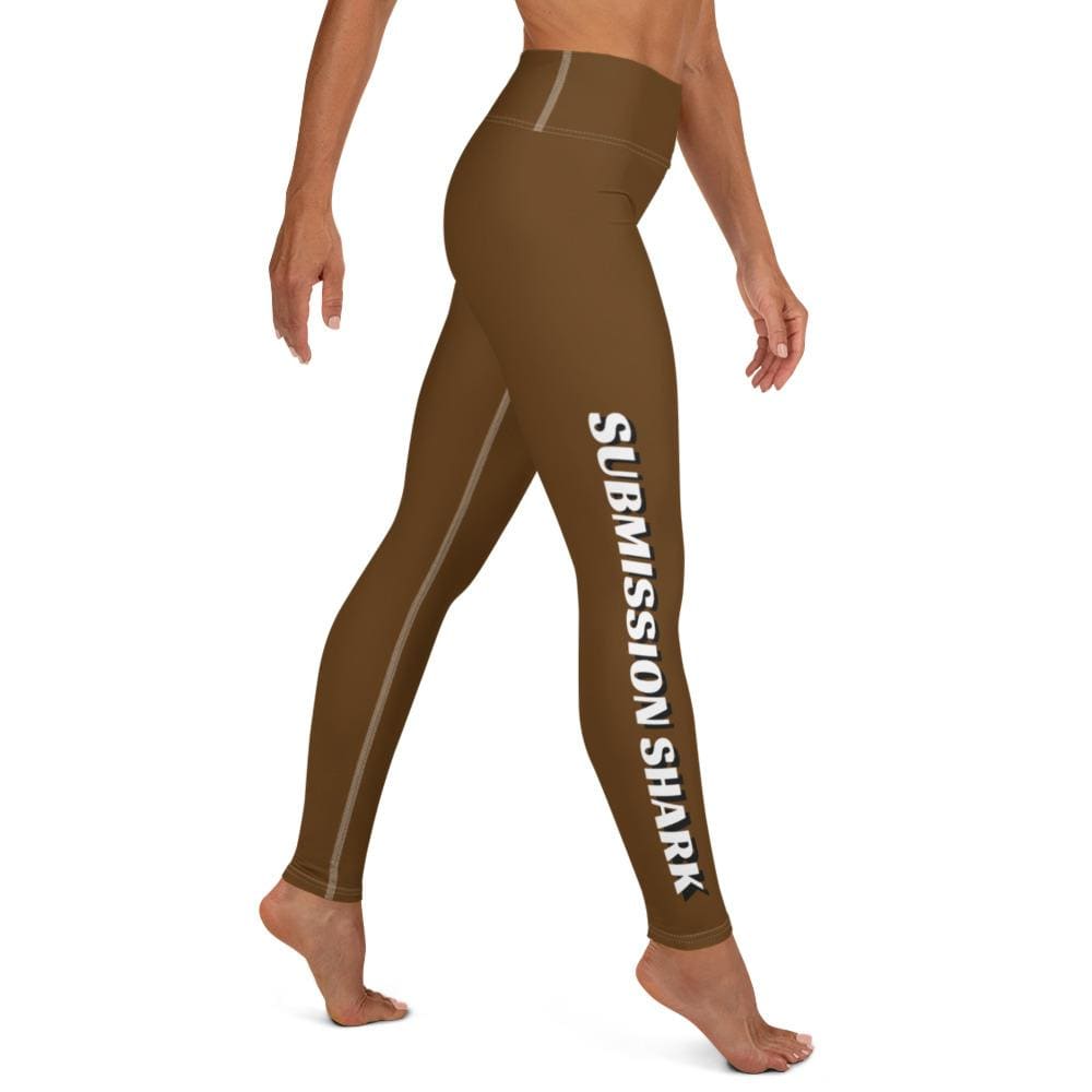 jiu jitsu gear BJJ apparel Brown SS Premium Standard ~ High-Waist Leggings