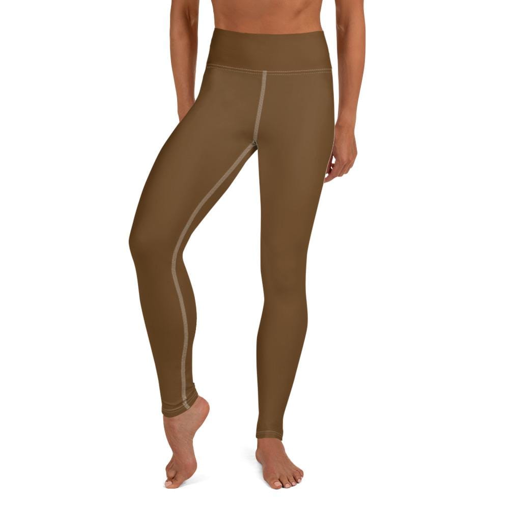 jiu jitsu gear BJJ apparel Brown SS Premium Standard ~ High-Waist Leggings