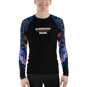 jiu jitsu gear BJJ apparel City Lights ~ Men's BJJ Rash Guard