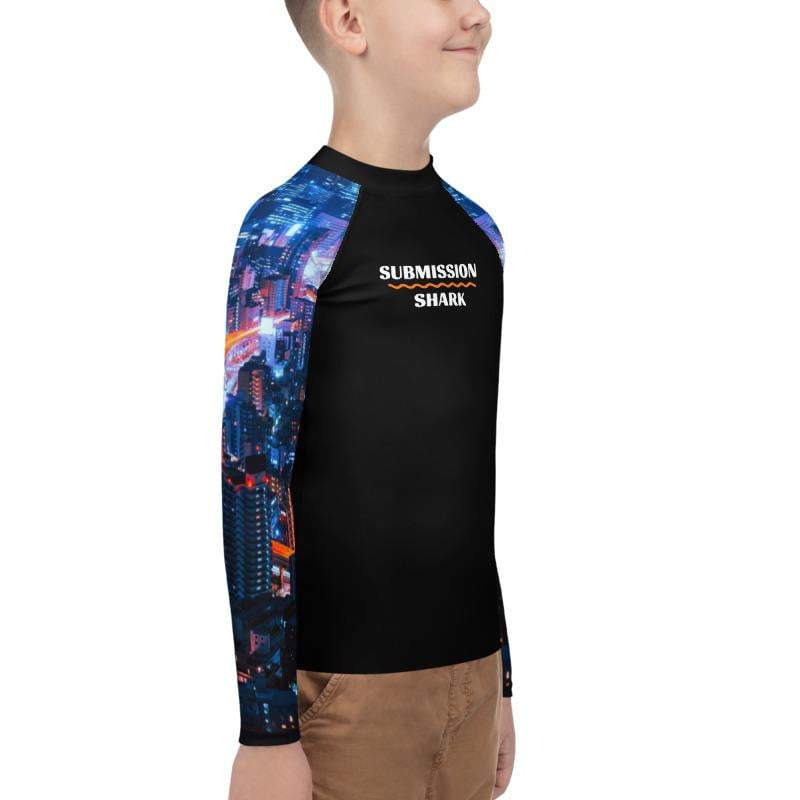 jiu jitsu gear BJJ apparel City Lights ~ Youth Rash Guard