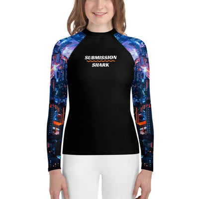 jiu jitsu gear BJJ apparel City Lights ~ Youth Rash Guard