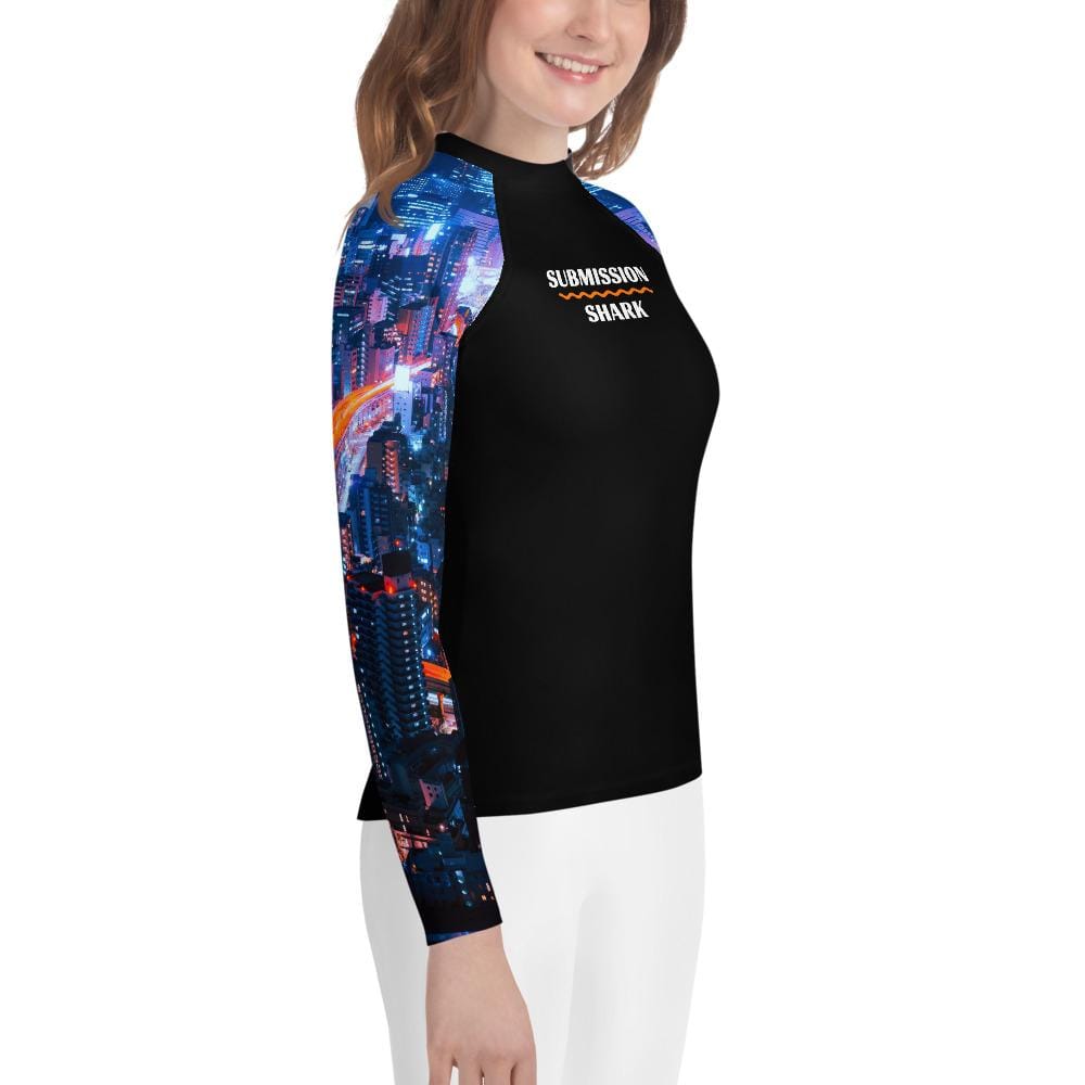 jiu jitsu gear BJJ apparel City Lights ~ Youth Rash Guard