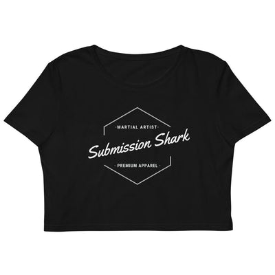 jiu jitsu gear BJJ apparel Classic Submission Shark ~ Organic Crop Top