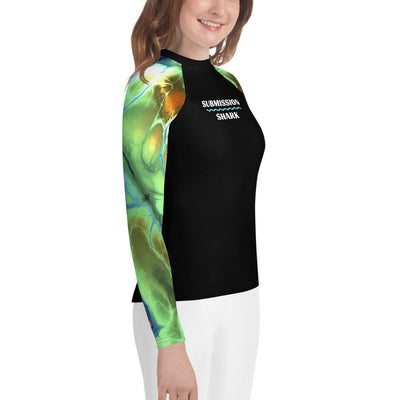 jiu jitsu gear BJJ apparel Color Splash ~ Youth Rash Guard