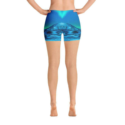 jiu jitsu gear BJJ apparel Cosmic Aurora | Blue & Green Sports Shorts | Submission Shark