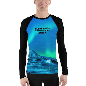 jiu jitsu gear BJJ apparel Cosmic Aurora ~ Men's BJJ Rash Guard