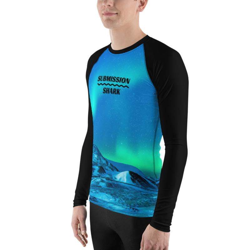 jiu jitsu gear BJJ apparel Cosmic Aurora ~ Men's BJJ Rash Guard