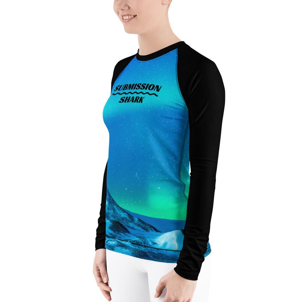 jiu jitsu gear BJJ apparel Cosmic Aurora ~ Women's Rash Guard