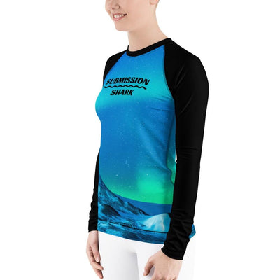 jiu jitsu gear BJJ apparel Cosmic Aurora ~ Women's Rash Guard