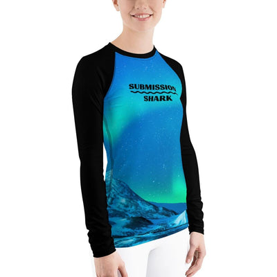 jiu jitsu gear BJJ apparel Cosmic Aurora ~ Women's Rash Guard