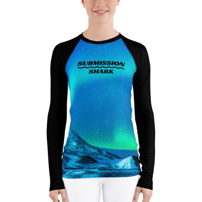 jiu jitsu gear BJJ apparel Cosmic Aurora ~ Women's Rash Guard