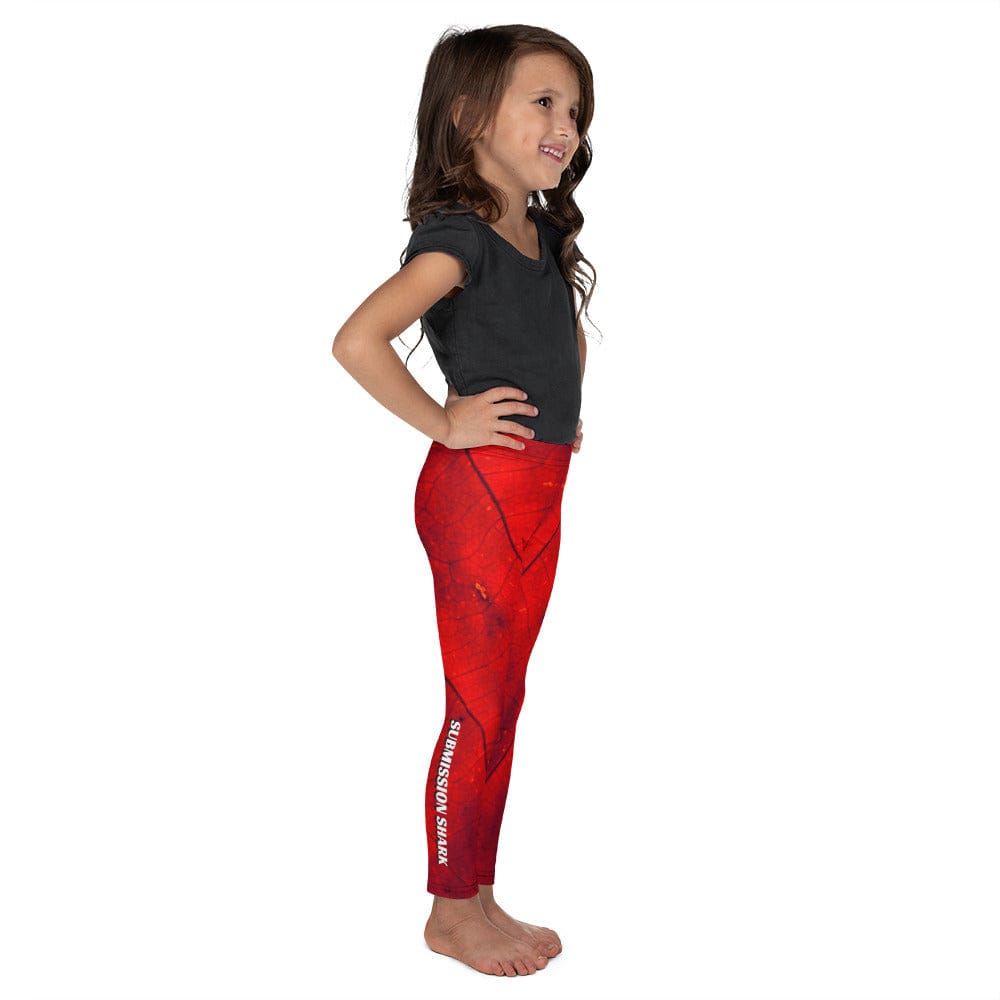 jiu jitsu gear BJJ apparel Crimson Passion ~ Kid's Leggings *