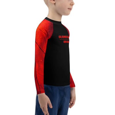 jiu jitsu gear BJJ apparel Crimson Passion ~ Kids Rash Guard *