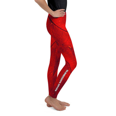 jiu jitsu gear BJJ apparel Crimson Passion ~ Youth Leggings *