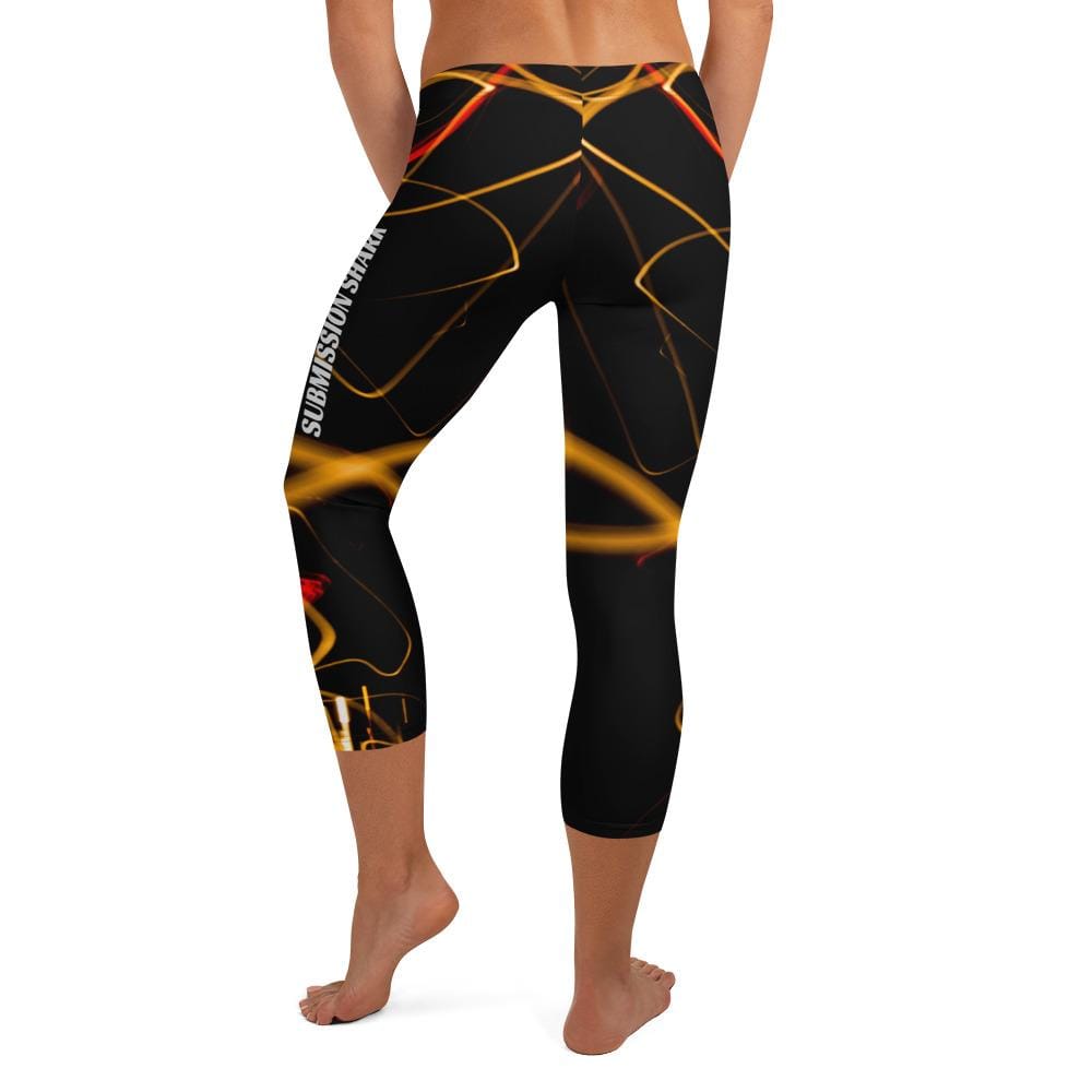 jiu jitsu gear BJJ apparel Electric Flow ~ Capri Leggings