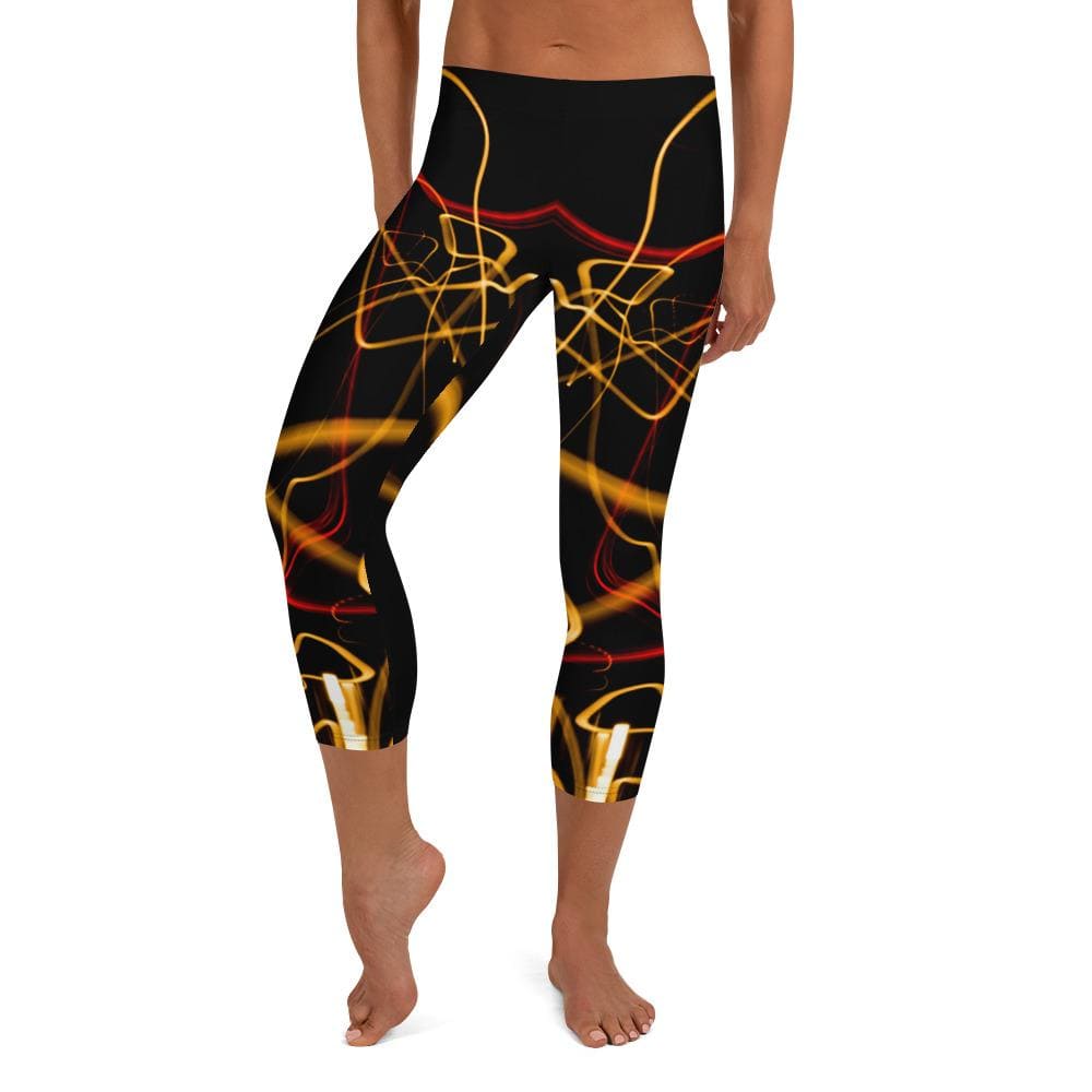 jiu jitsu gear BJJ apparel Electric Flow ~ Capri Leggings