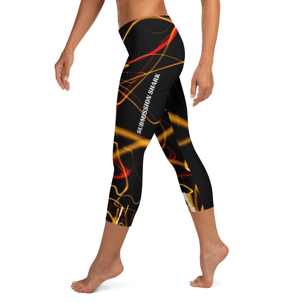 jiu jitsu gear BJJ apparel Electric Flow ~ Capri Leggings