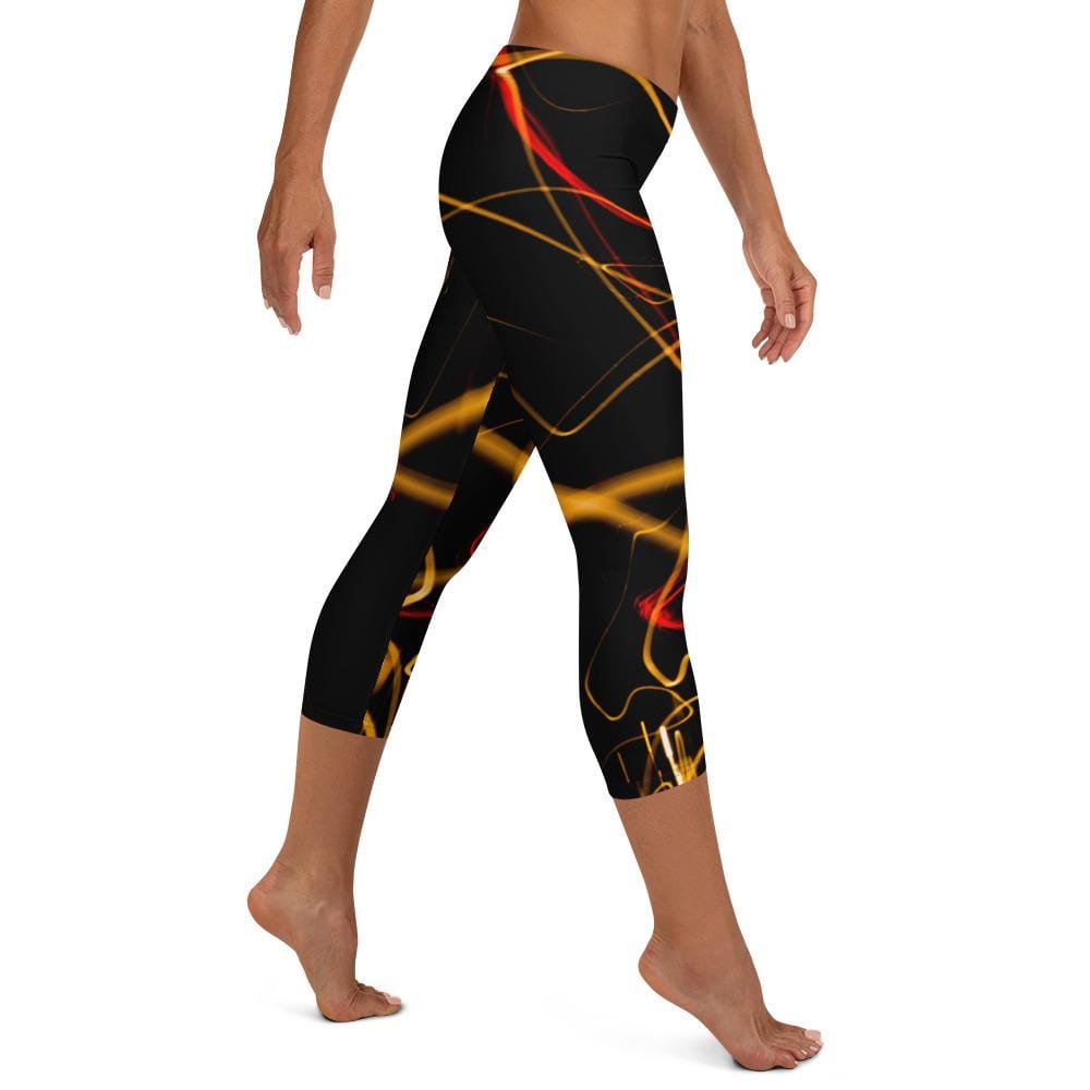 jiu jitsu gear BJJ apparel Electric Flow ~ Capri Leggings