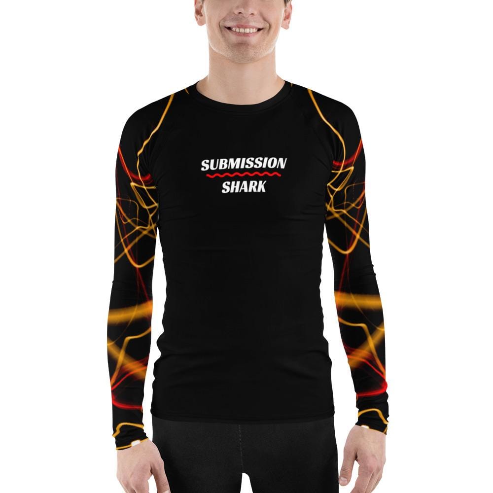 Men's BJJ Rash Guard (Electric Flow) - Shop MMA Gear – Submission Shark