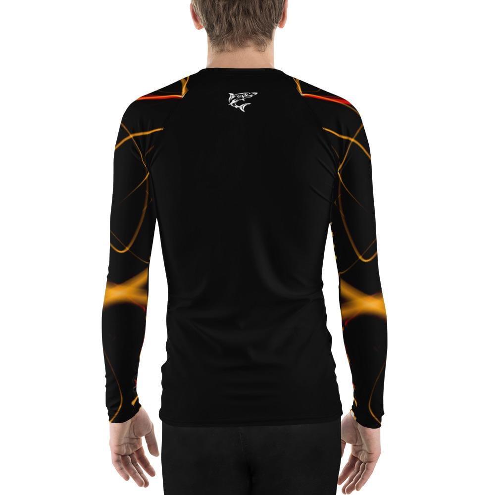 Men's BJJ Rash Guard (Electric Flow) - Shop MMA Gear – Submission Shark