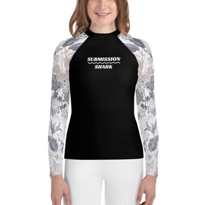 jiu jitsu gear BJJ apparel Elegant Dame ~ Youth Rash Guard