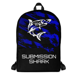 jiu jitsu gear BJJ apparel Flow Wave ~ Blue Backpack