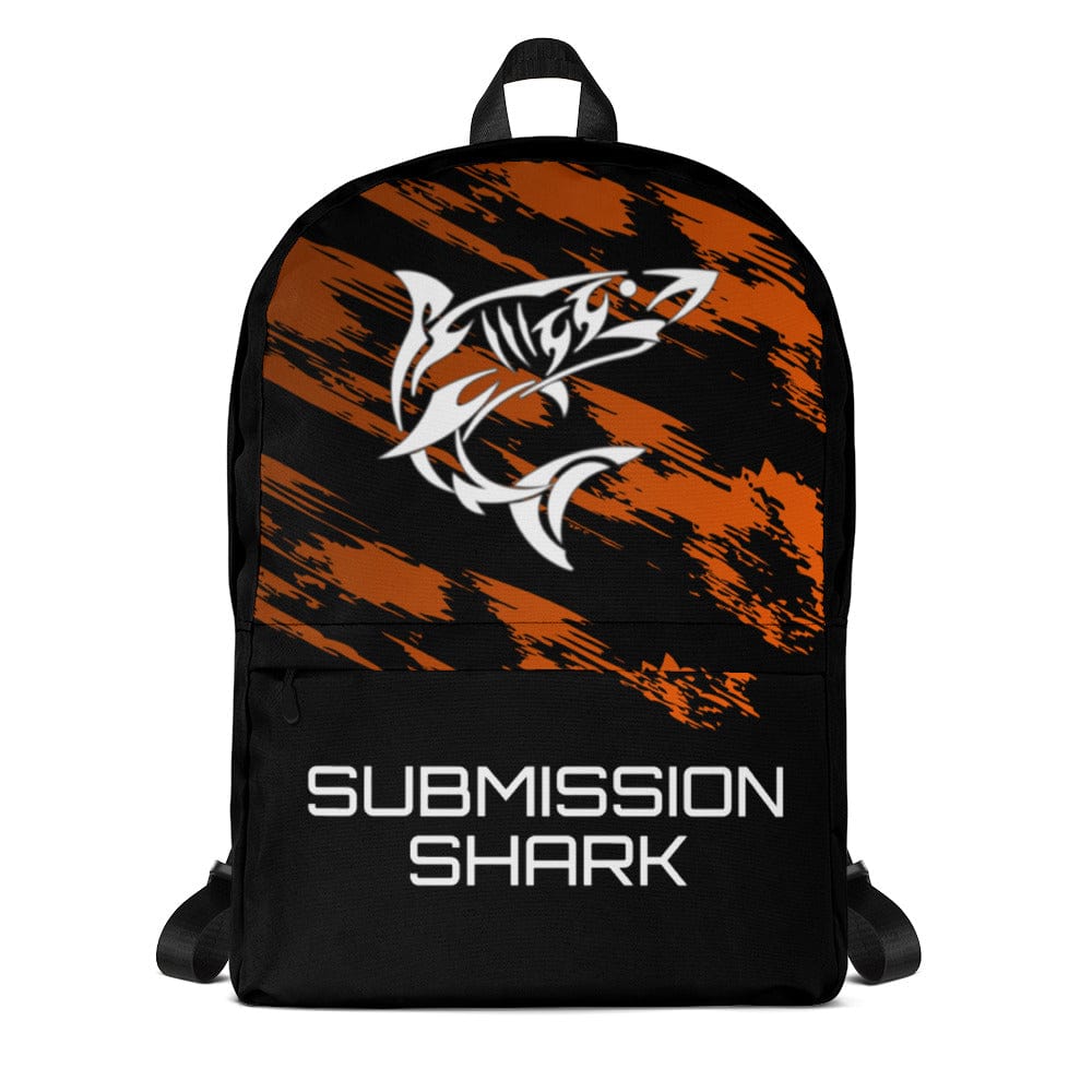 jiu jitsu gear BJJ apparel Flow Wave ~ Orange Backpack