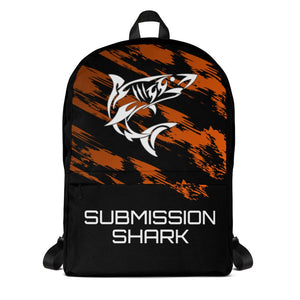 jiu jitsu gear BJJ apparel Flow Wave ~ Orange Backpack