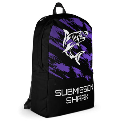 jiu jitsu gear BJJ apparel Flow Wave ~ Purple Backpack