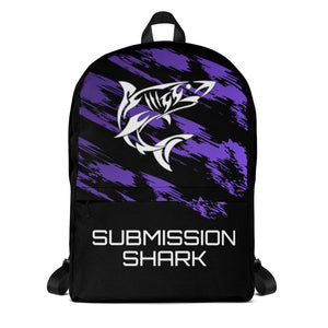 jiu jitsu gear BJJ apparel Flow Wave ~ Purple Backpack