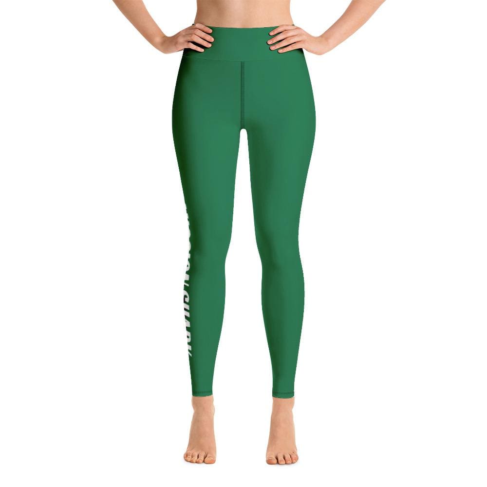 jiu jitsu gear BJJ apparel Green SS Premium Standard ~ High-Waist Leggings