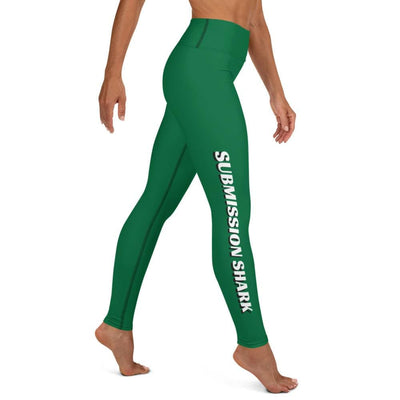 jiu jitsu gear BJJ apparel Green SS Premium Standard ~ High-Waist Leggings