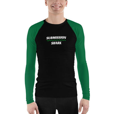jiu jitsu gear BJJ apparel Green SS Premium Standard ~ Men's BJJ Rash Guard