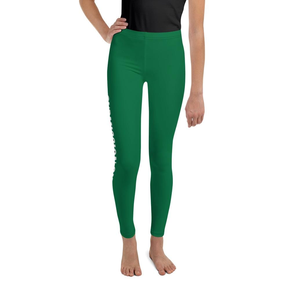 jiu jitsu gear BJJ apparel Green SS Premium Standard ~ Youth Leggings