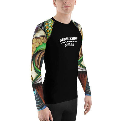 jiu jitsu gear BJJ apparel Hidden Eyes ~ Men's BJJ Rash Guard